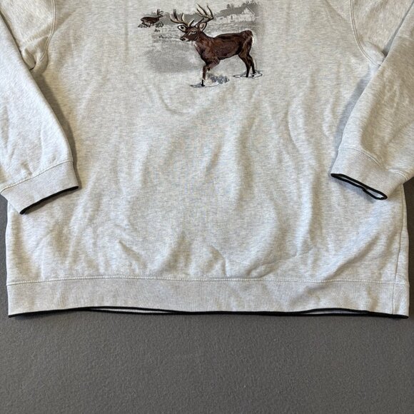 VTG Deer Wildlife Sweatshirt Mens XL Pullover Outdoors Nature Cabincore Rustic - Picture 4 of 16